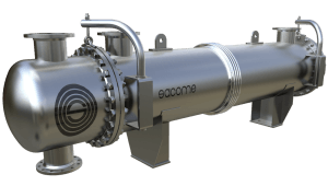 Evaporadores y condensadores SACOME para producción de biodiesel Intercambiador tubular industrial de múltiples pasos de haz tubular no extraible.