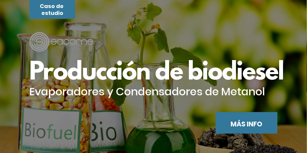 Verdampers en condensors voor methanol voor biodiesel
